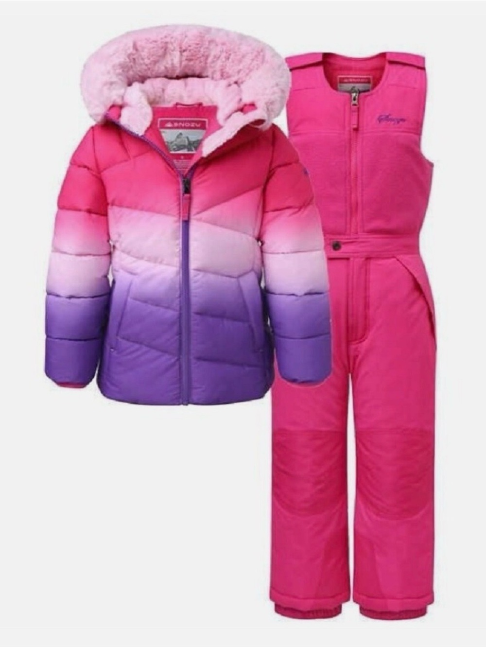 Kids SNOZU snow bib and matching jacket